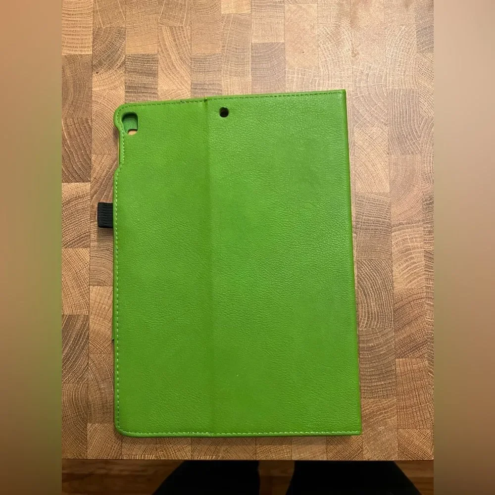 Kirstal Cases Green Leather Multiangle Viewing Stand Smart Cover with Pocket